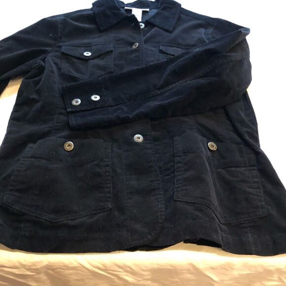 Sag Harbor Stretch Corduroy Jacket Black Small - Picture 4 of 6